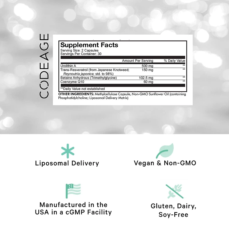 Liposomal Urolithin A - 60 Capsules (30 Servings)