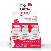 Natural Energy Shot with Ginseng (Caffeine Free) - 1.69 oz. (12 Bottles)