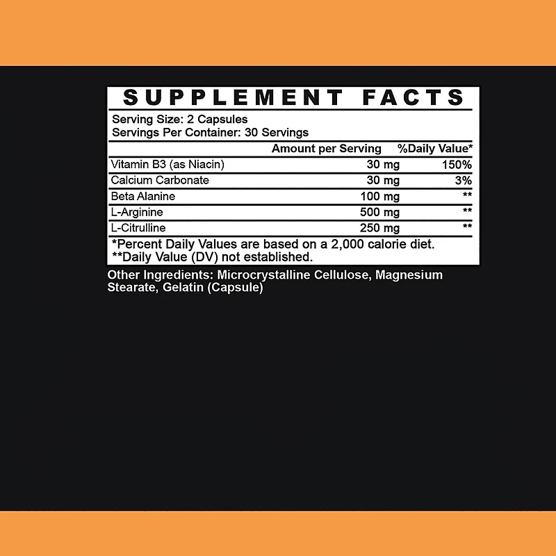 Monster Girl NO Nitric Oxide Boost - 60 Capsules (30 Servings)