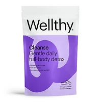 Wellthy Cleanse Daily Full-Body Detox Vegan - 60 Capsules (30 Servings)