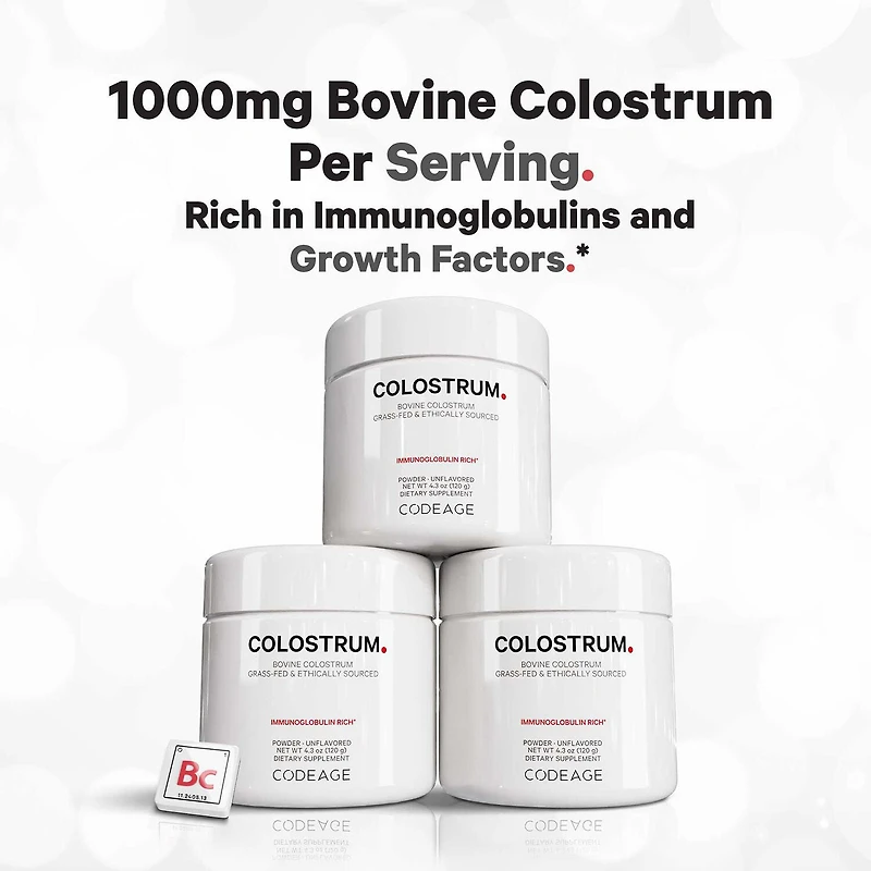 Bovine Colostrum Powder - Unflavored - 4.3 oz. (120 Servings)