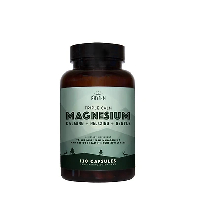 Natural Rhythm Triple Calm Magnesium Healthy - 120 Capsules (60 Servings)