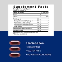 Triple Strength Omega Complex - Lemon - 90 Softgels (30 Servings)