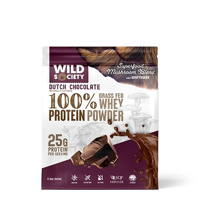 Wild Society Nutrition 100% Grass Fed Whey Protein Powder Healthy