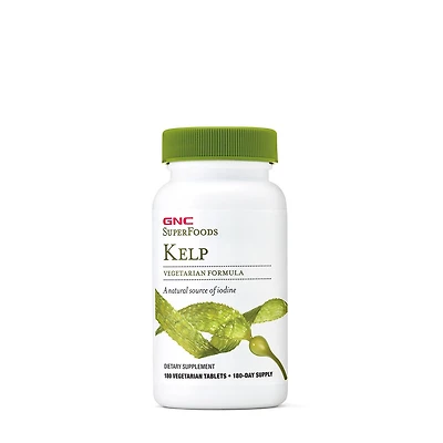 GNC SuperFoods Kelp - 180 Vegetarian Tablets (180 Servings)