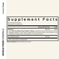 Whole Food Vitamin C - 60 Capsules (30 Servings)