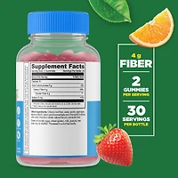 Sugar Free Prebiotic Fiber - 60 Gummies (30 Servings)