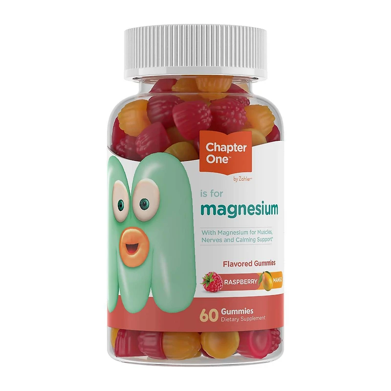 Chapter One™ M Is For Magnesium - Raspberry Mango - 60 Gummies (30 Servings)