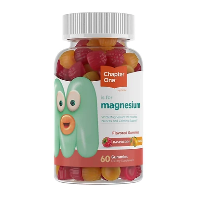 Chapter One™ M Is For Magnesium - Raspberry Mango - 60 Gummies (30 Servings)