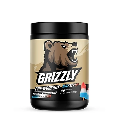 GRIZZLY Pre-Workout - Rocket Pop (40 Servings)