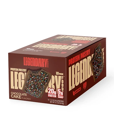 Legendary Foods Protein Pastry - Chocolate Cake (10 Pastries)