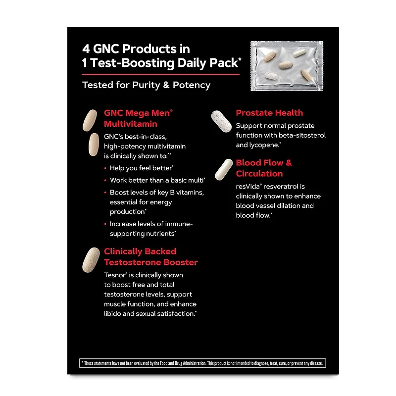 Healthy Testosterone Vitapak® Program V2 (1 Month Supply)