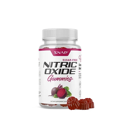 SNAP Supplements Nitric Oxide Sugar-Free Gummies Vegan - Mixed Berry 60 (30 Servings)