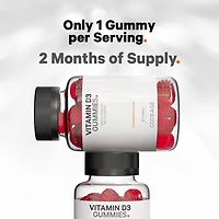 Vitamin D3 5000 IU - Strawberry - 60 Gummies (30 Servings)
