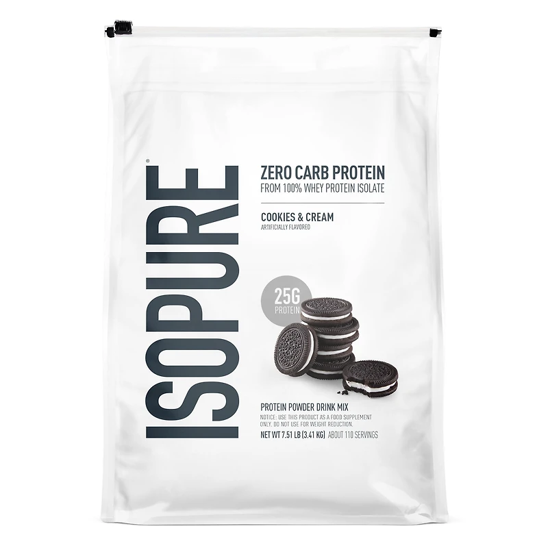 Isopure Zero Carb - Cookies and Cream (55 Servings) 7.5 lbs.