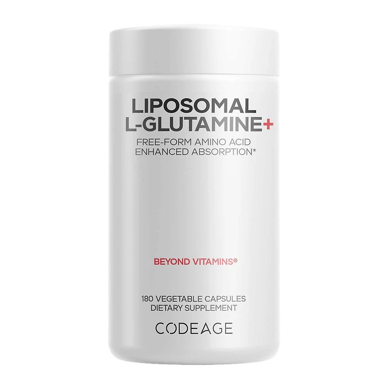 Liposomal L-Glutamine+ - 180 Capsules (90 Servings)