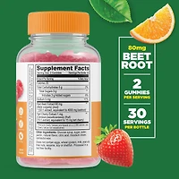 Beet Root and Tart Cherry - 60 Gummies (30 Servings)