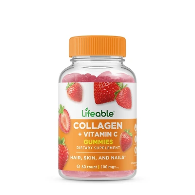 Lifeable Collagen and Vitamin C - 60 Gummies (30 Servings)