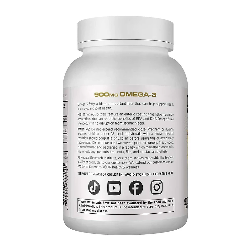 Omega-3 900 mg - 60 Softgels (60 Servings)