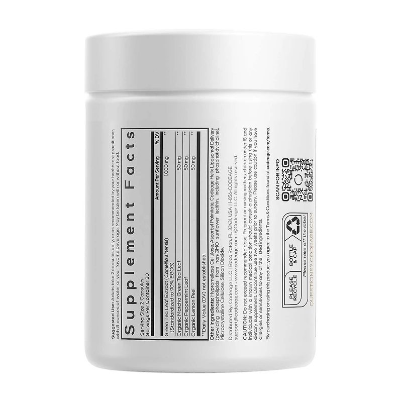 Liposomal Green Tea+ ULTRA Trim & Glow - 60 Vegetable Capsules (30 Servings)