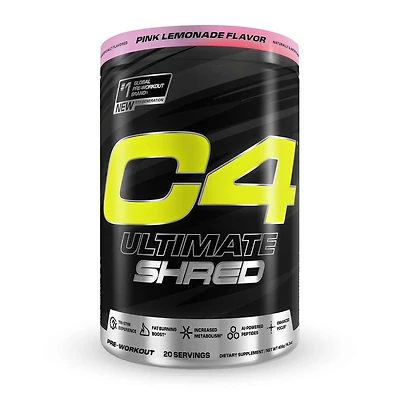 C4 Ultimate Shred Pre-Workout - Pink Lemonade (20 Servings)