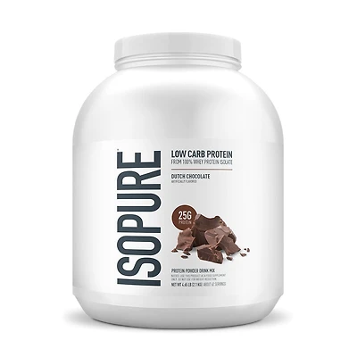 Isopure Low Carb - Dutch Chocolate (62 Servings) 4 lbs. Zero Sugar