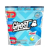 GHOST Hydration Sticks Vitamin C - Sonic Ocean Water (24 Stick Packs) Zero Sugar