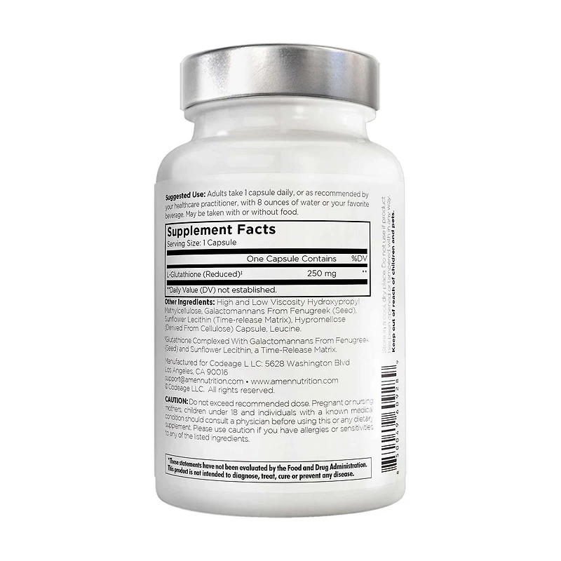 Amen Glutathione - SR+ - 60 Vegetable Capsules (60 Servings)