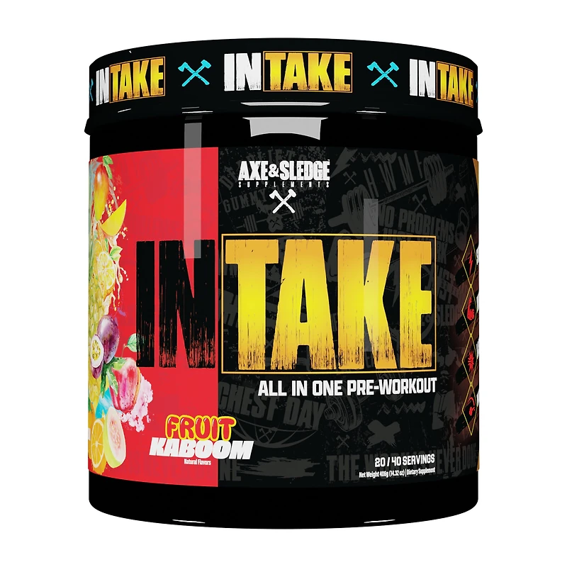 Axe & Sledge Supplements Intake All-In-One Pre-Workout - Fruit Kaboom (40 Servings)