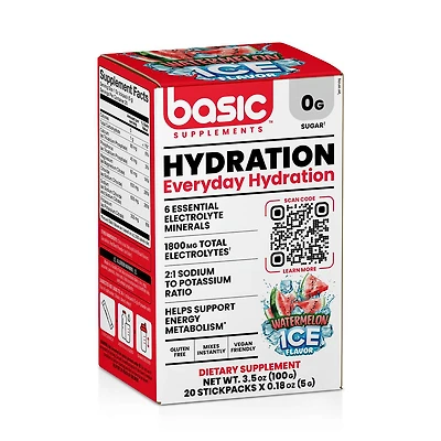Hydration - Watermelon Ice (20 Stickpacks)