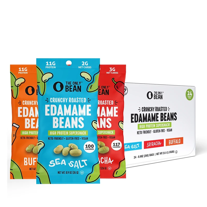 The Only Bean Crunchy Roasted Edamame Beans Vegan