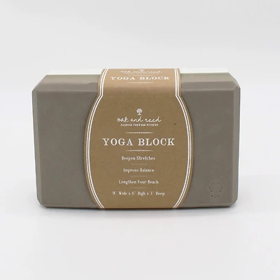 Oak and Reed Colorblock Yoga Block - Moonrock/sand 1