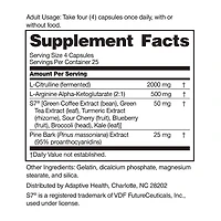 Nitric Oxide Booster - 100 Capsules (25 Servings)