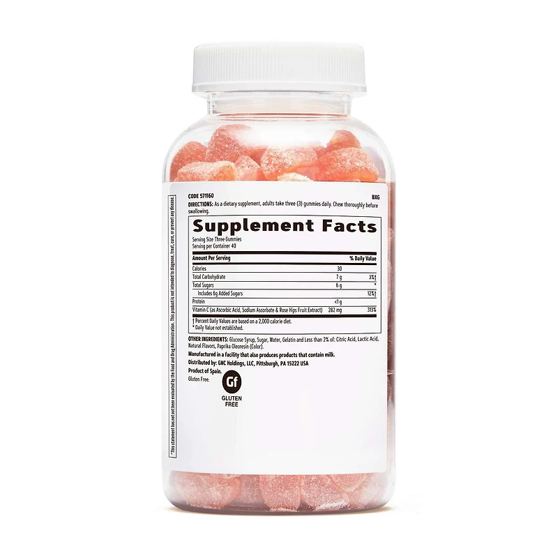 Vitamin C Gummies - 120 Gummies (40 Servings)