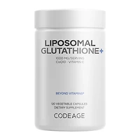 Codeage Liposomal Glutathione+ Vegan - 120 Vegetable Capsules (60 Servings)