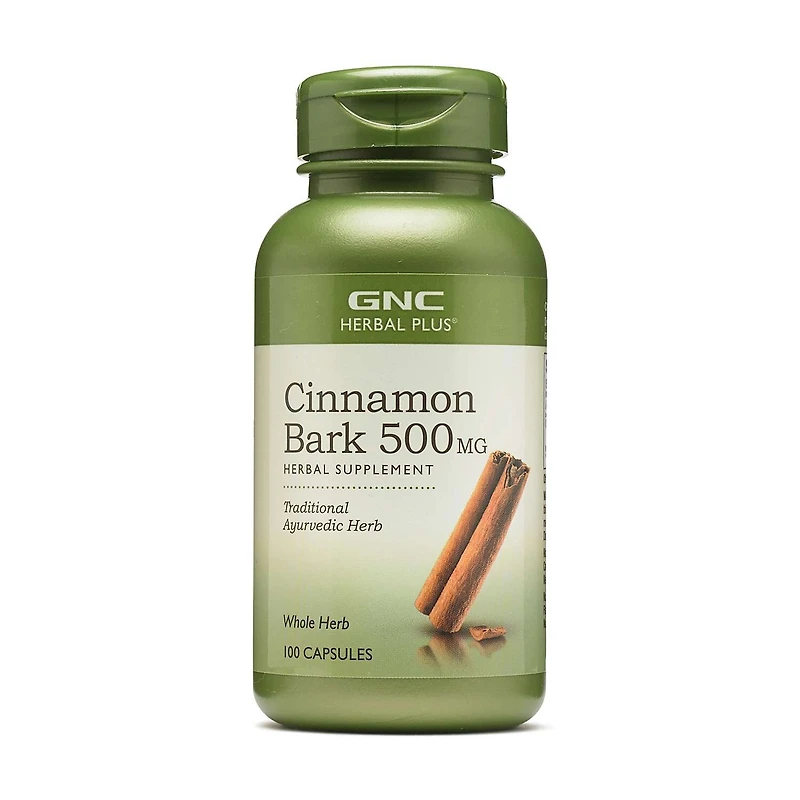Cinnamon Bark 500 mg - 100 Capsules (100 Servings)
