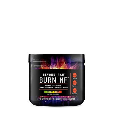 Beyond Raw Burn Mf Metabolic Activator Healthy - Gummy Worm 4.87 Oz. (30 Servings)