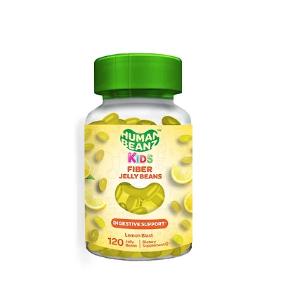 YumVs Kids Fiber Jelly Beans - Lemon Blast 120 (40 Servings)