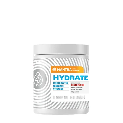ZAHLER Mantra Hydrate Vegan - Fruit Punch 6.4 Oz (30 Servings)