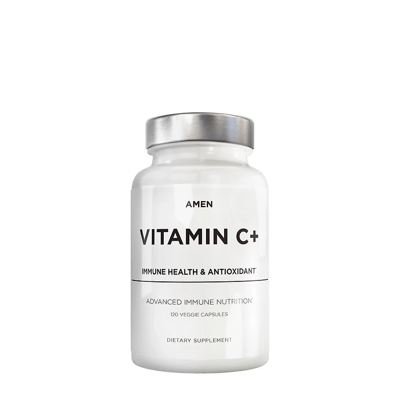 Codeage Amen Vitamin C+ Zinc & Citrus Bioflavonoids- 120 Capsules (60 Servings)