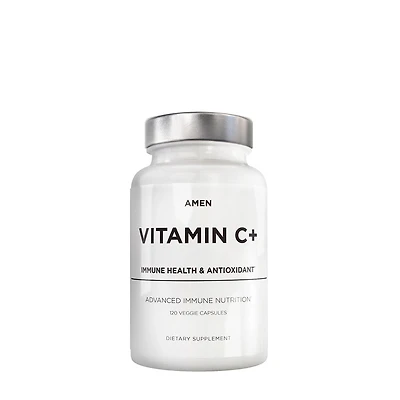 Codeage Amen Vitamin C+ Zinc & Citrus Bioflavonoids- 120 Capsules (60 Servings)