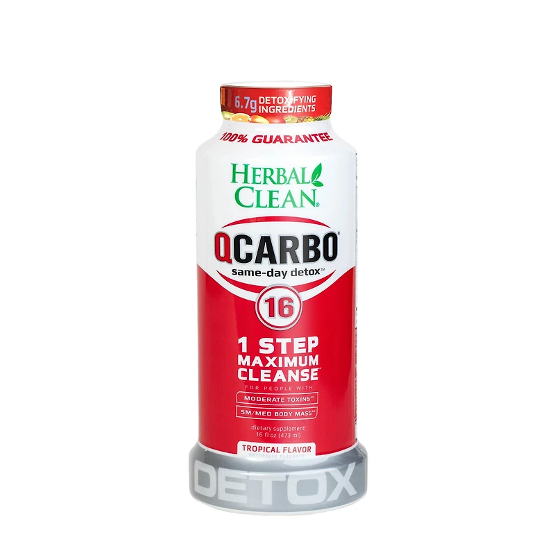 Herbal Clean Qcarbo16 Healthy - Tropical 16 Oz. (1 Serving)