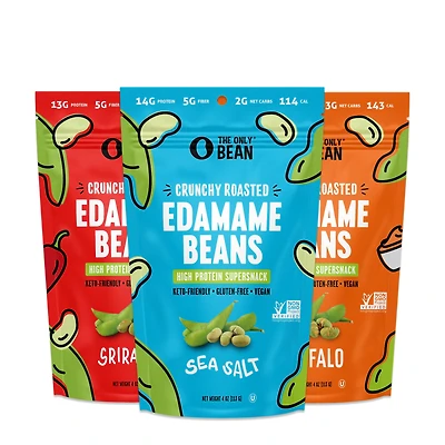 The Only Bean Crunchy Roasted Edamame Beans Vegan