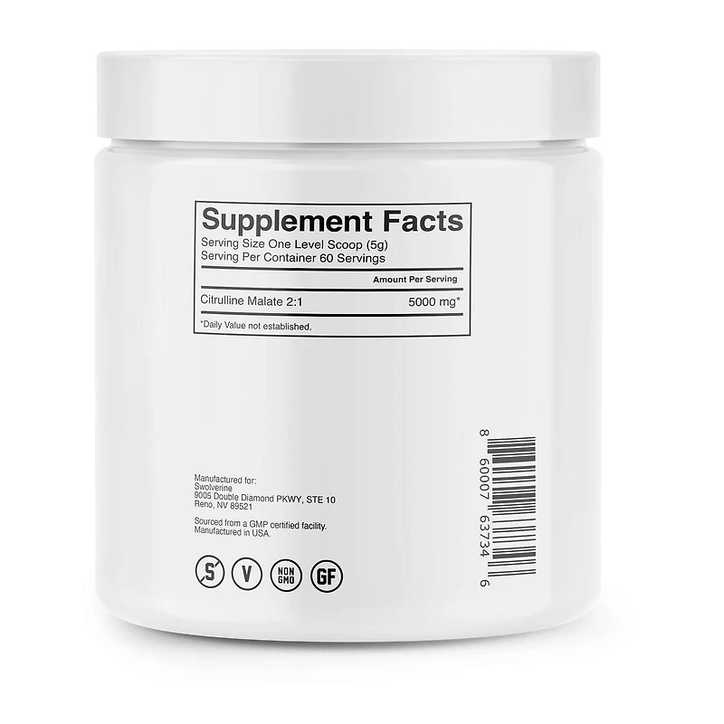 Citrulline Malate - Unflavored (60 Servings)