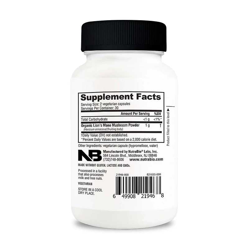 Lions Mane - 60 Capsules (30 Servings)