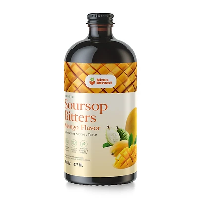 Mira's Harvest Soursop Bitters - Mango 16 Fl Oz (64 Servings)