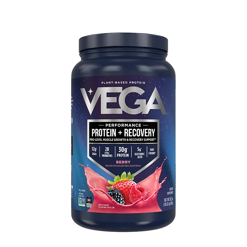 Vega Performance Plant-Based Protein Vegan - Berry (19 Servings)