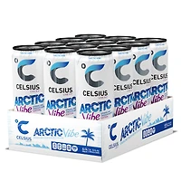 Celsius Sparkling Energy Drink Healthy - Arctic Vibe 12Oz. (12 Cans)