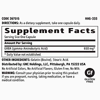 GABA 650mg - 90 Capsules (90 Servings)