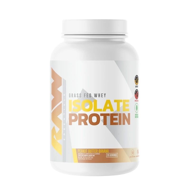 Raw Nutrition Isolate Protein - Peanut Butter Banana (25 Servings)